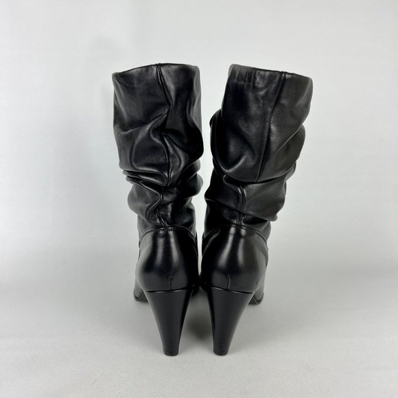 Stuart Weitzman Womens Black Leather Mid Calf Boots Slouchy size EU 35.5 US 5.5 - Picture 4 of 16